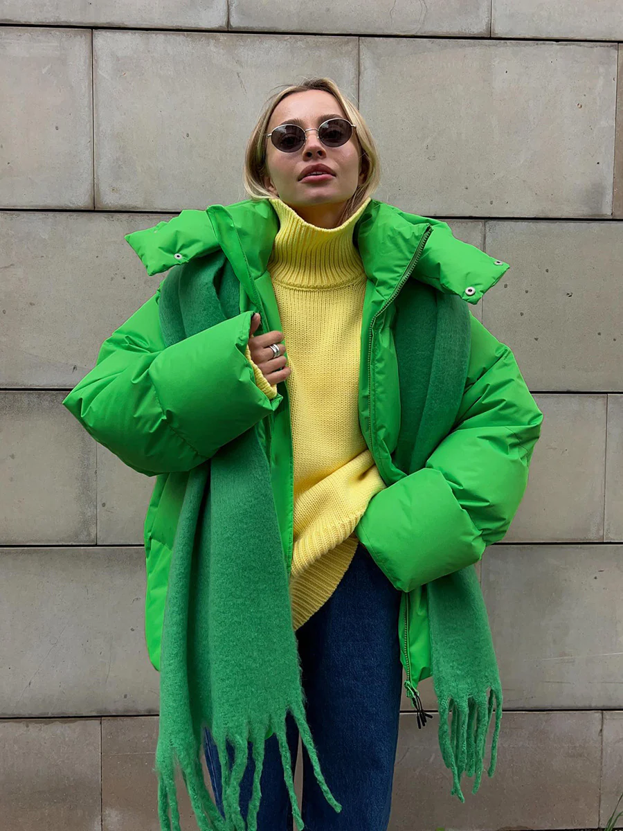 Warme Daunenjacke für Frauen
