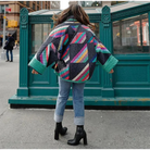 Warme Kimono Winterjacke für Frauen