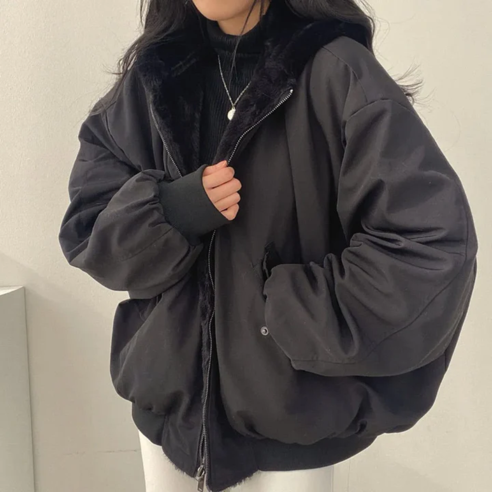 Warme Oversized Winterjacke für Frauen