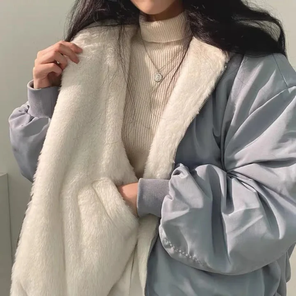 Warme Oversized Winterjacke für Frauen