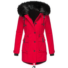 Damen Wasserdicht Parka Lang Winterjacke