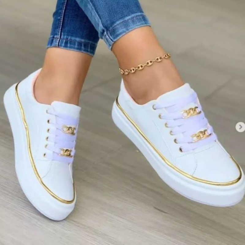 Damen Weiße Sneaker Turnschuhe