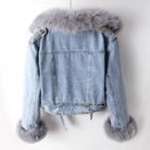 Kurze Winter Jeansjacke für Frauen