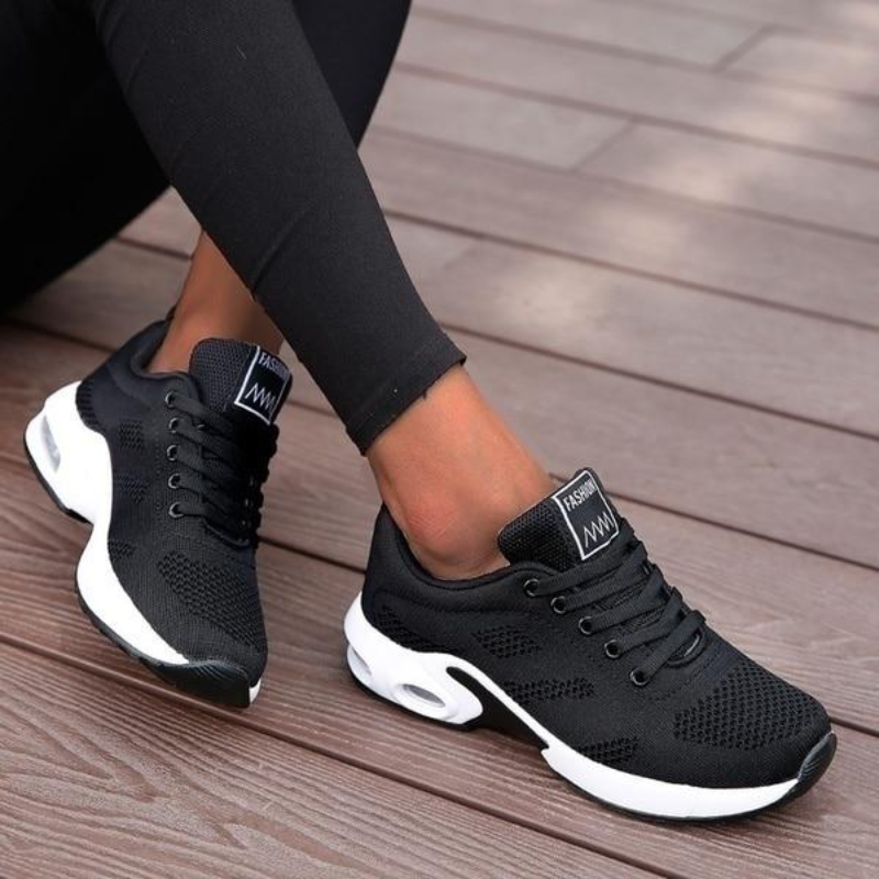 Fitness Sportschuhe Damen Schwarz