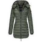 Grün Steppjacke Damen Daunenjacke Warme