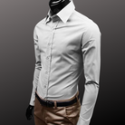 Langarm Business Poloshirt für Männer
