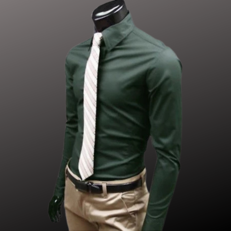 Langarm Business Poloshirt für Männer