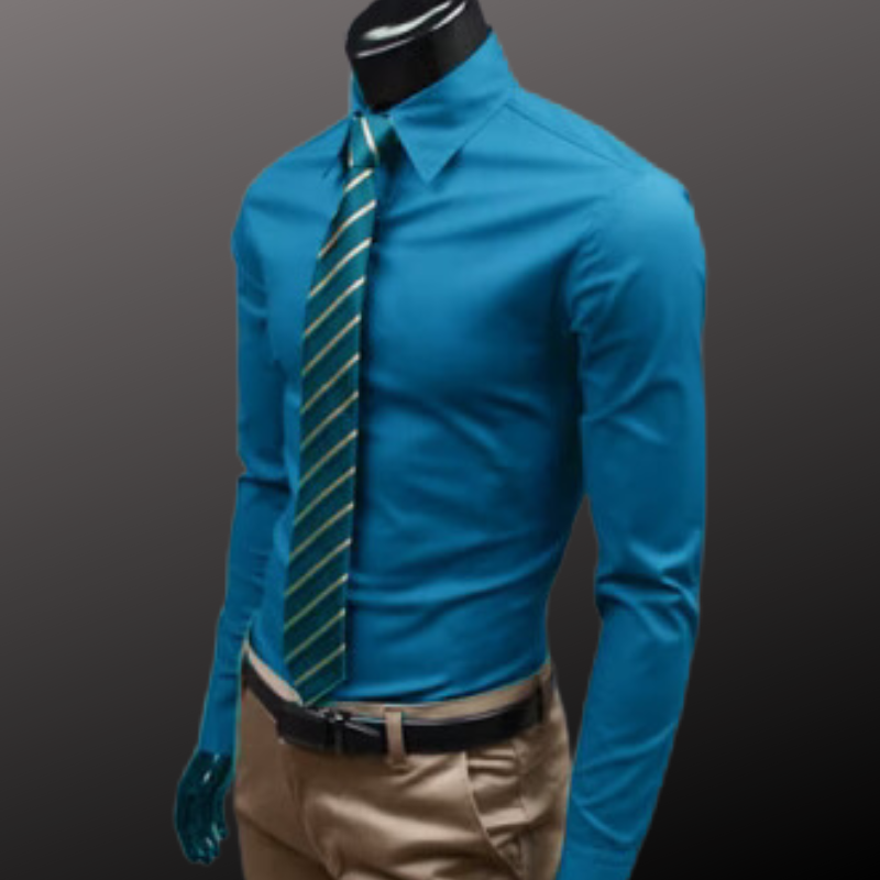 Langarm Business Poloshirt für Männer