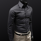 Langarm Business Poloshirt für Männer