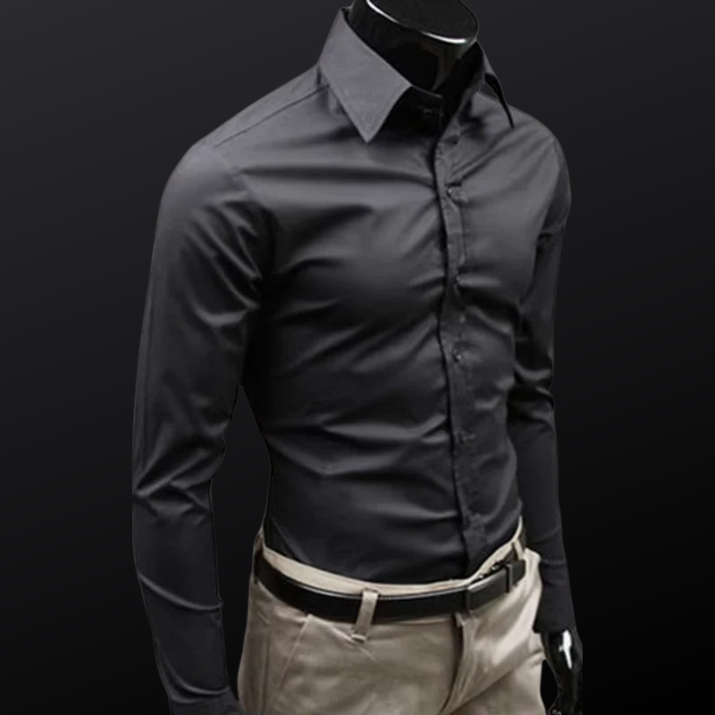 Langarm Business Poloshirt für Männer