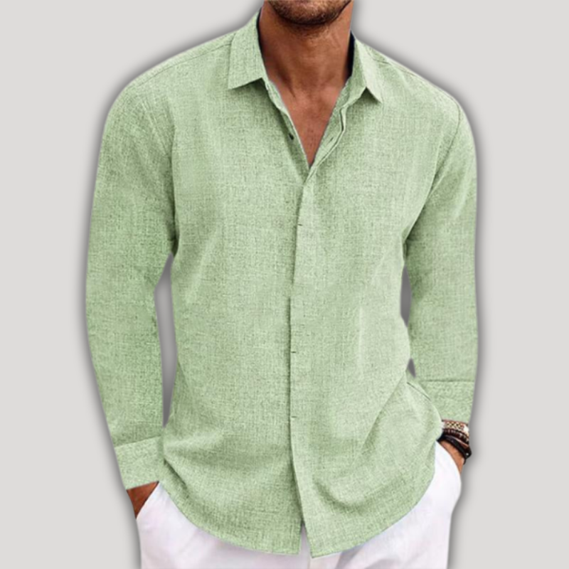 Button down Langarm Hemd für Männer