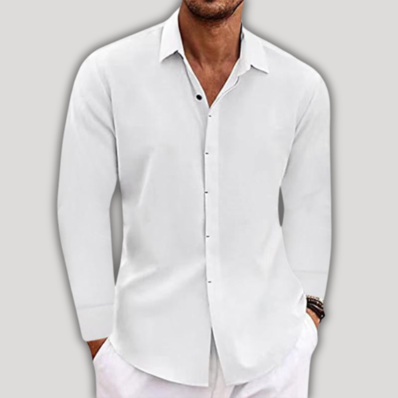 Button down Langarm Hemd für Männer