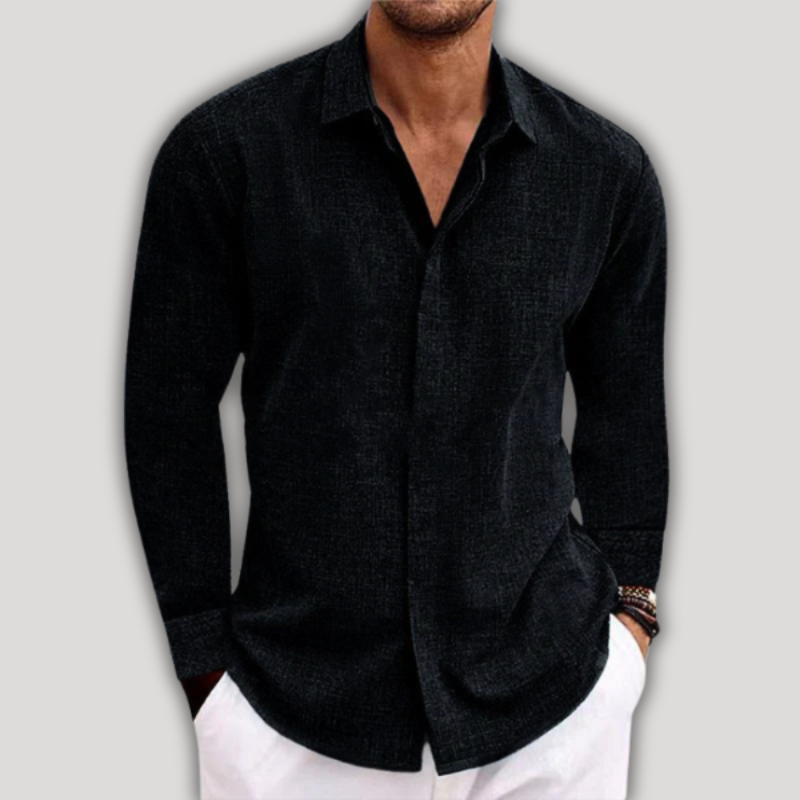 Button down Langarm Hemd für Männer
