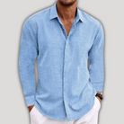 Button down Langarm Hemd für Männer