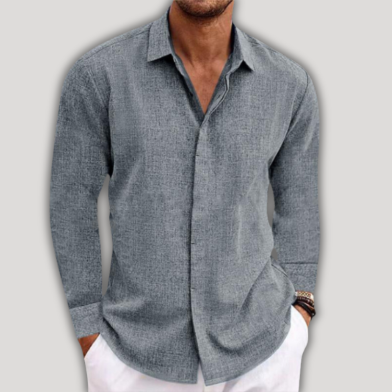 Button down Langarm Hemd für Männer
