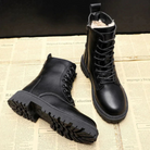 Herren Gefütterte Stiefel Schwarze