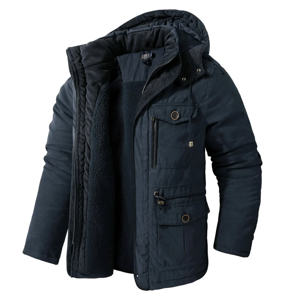 Herren Kapuze Winterjacke | Kurze