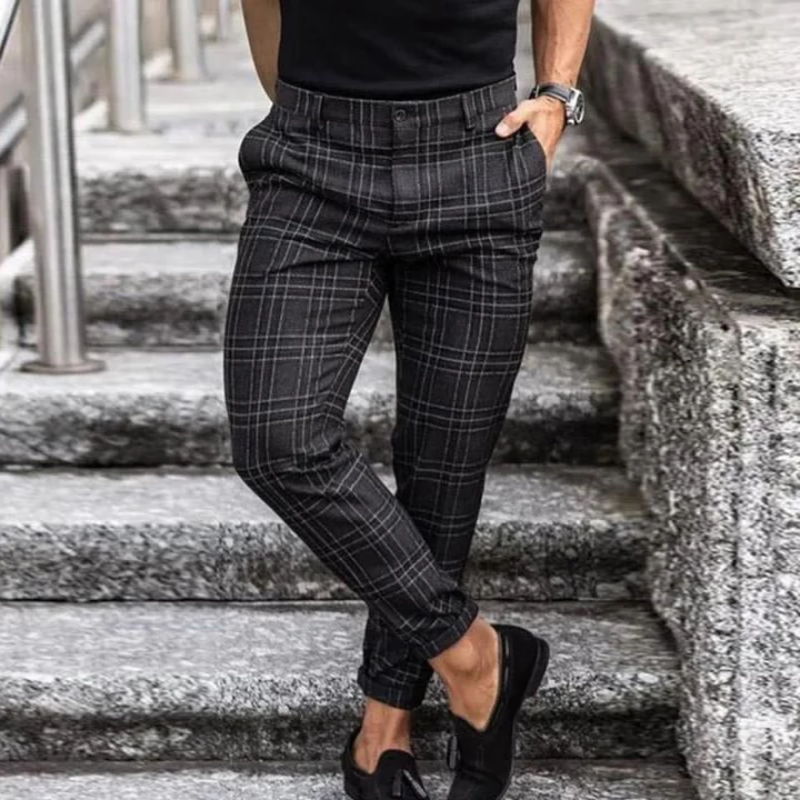 Kariert Chino-Hose für Männer
