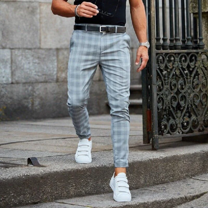Kariert Chino-Hose für Männer
