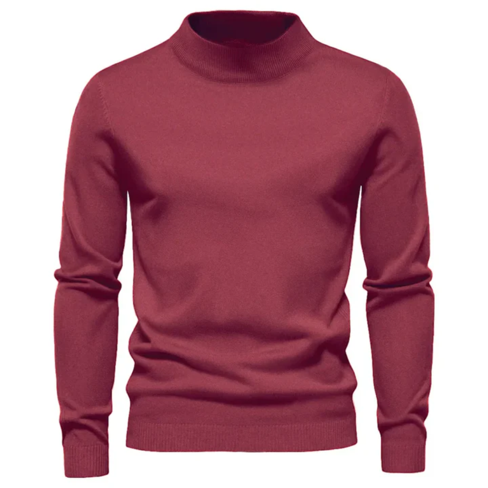 Kurzes Rollkragen-Sweatshirt für Männer
