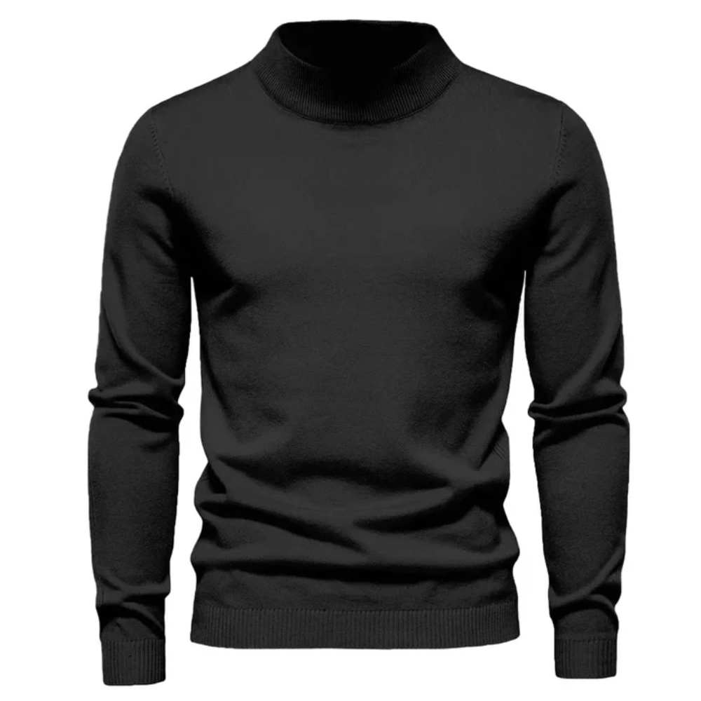Kurzes Rollkragen-Sweatshirt für Männer