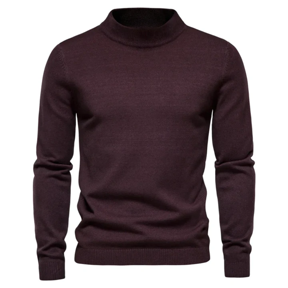 Kurzes Rollkragen-Sweatshirt für Männer