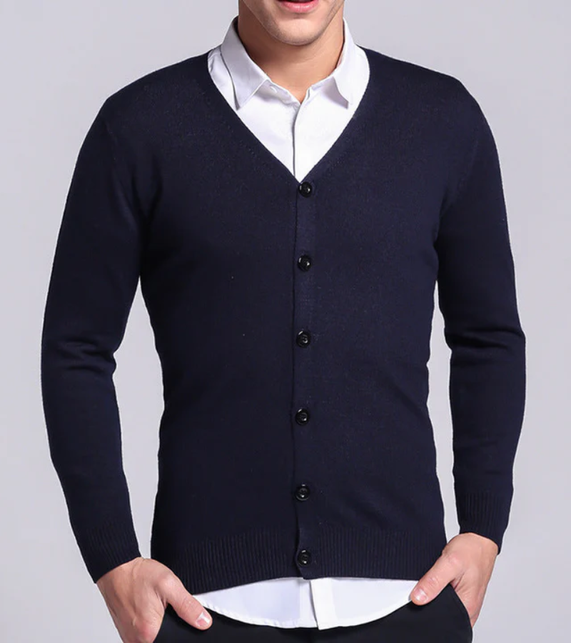 Kurze Strickjacke für Männer