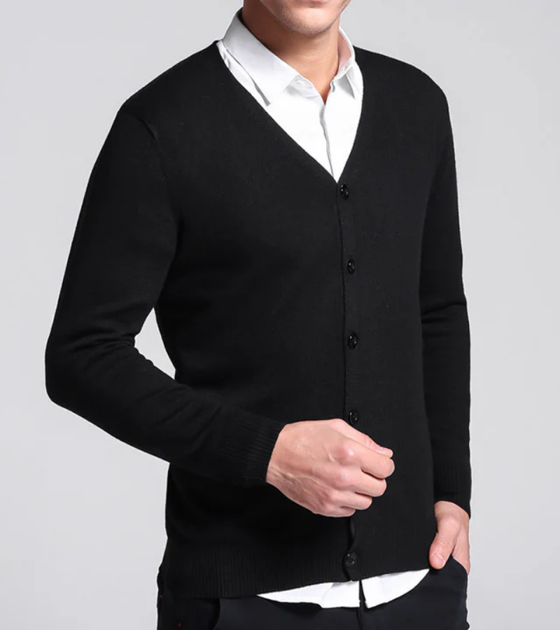 Kurze Strickjacke für Männer