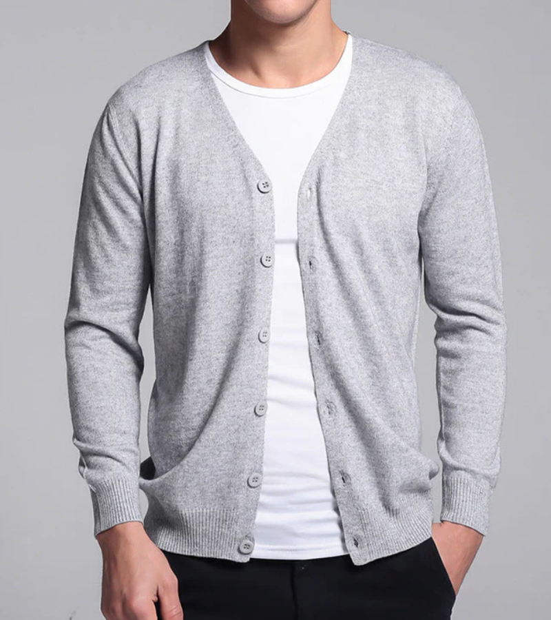 Kurze Strickjacke für Männer