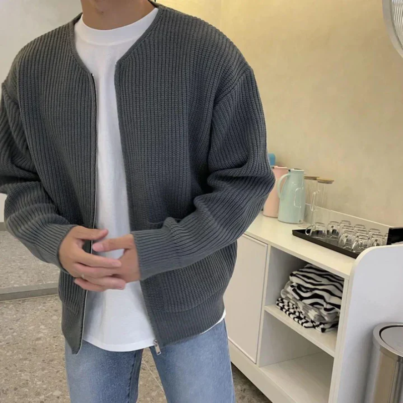 Kurze Strickjacke für Männer