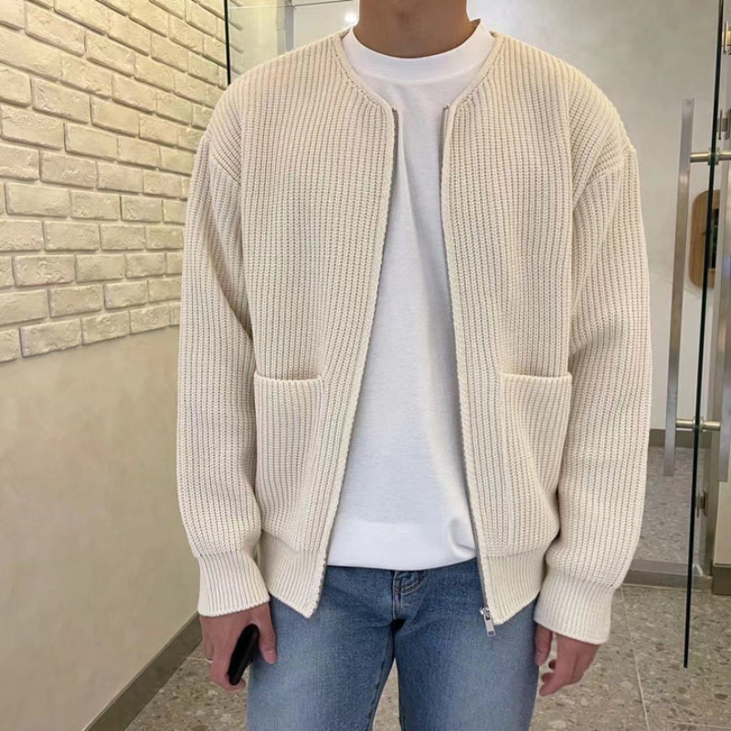 Kurze Strickjacke für Männer