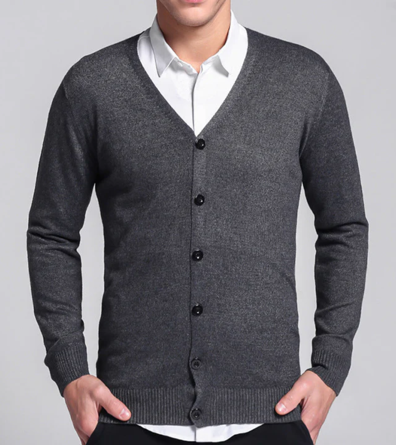 Kurze Strickjacke für Männer