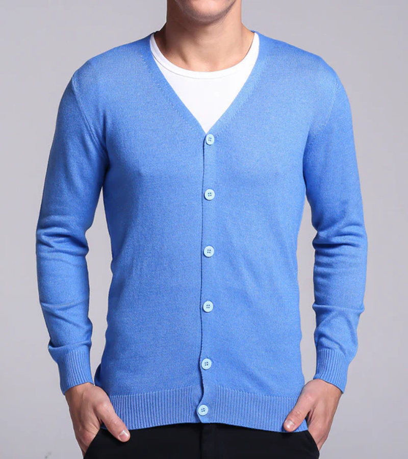 Kurze Strickjacke für Männer