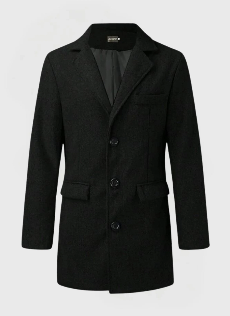 Herren Lang Trenchcoat Winterjacke