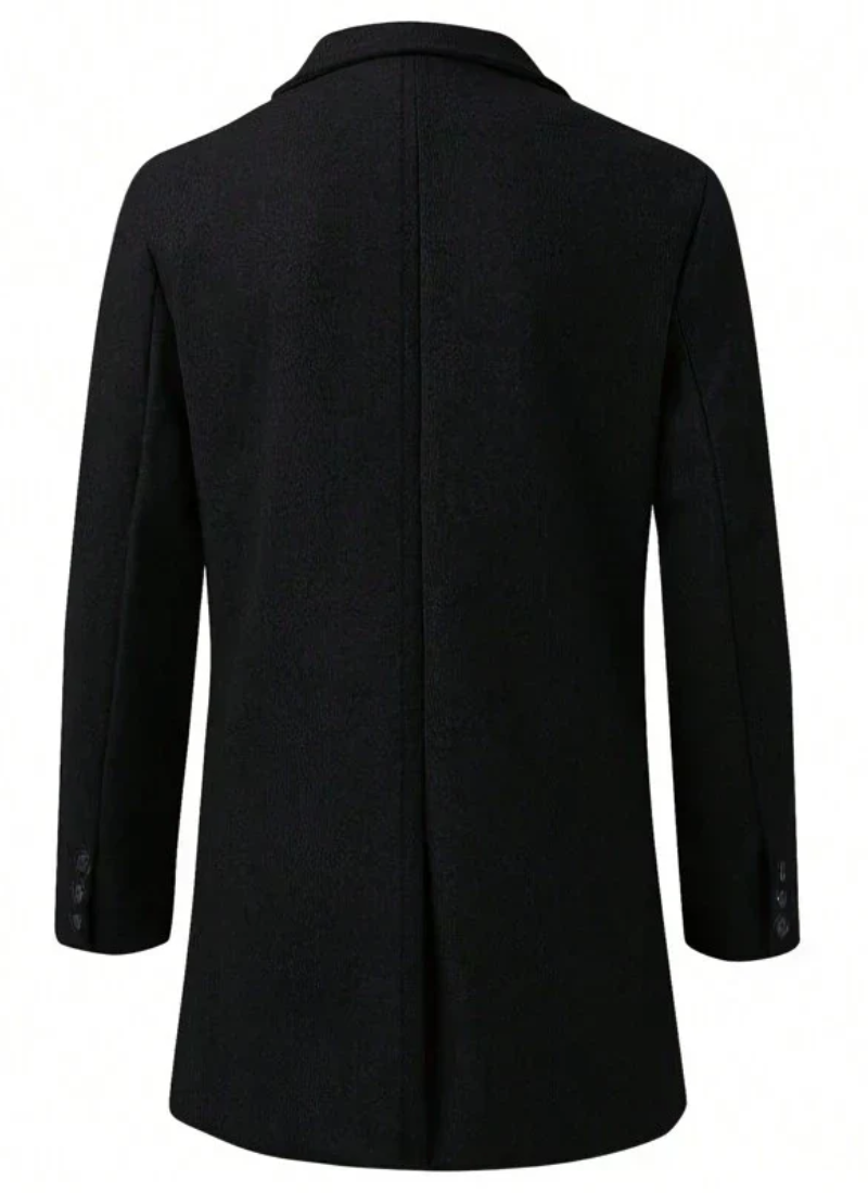 Herren Lang Trenchcoat Winterjacke