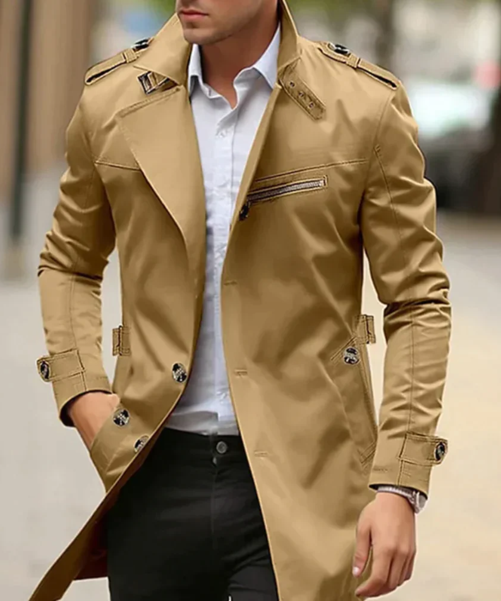 Lang Trenchcoat für Männer
