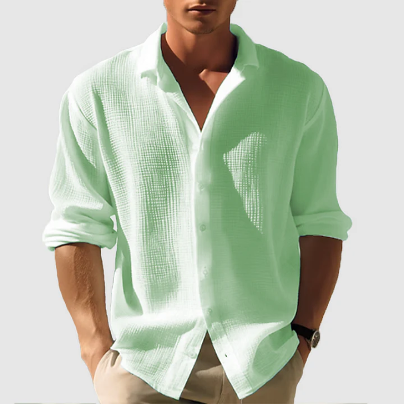 Langarm Button Down Hemd für Männer