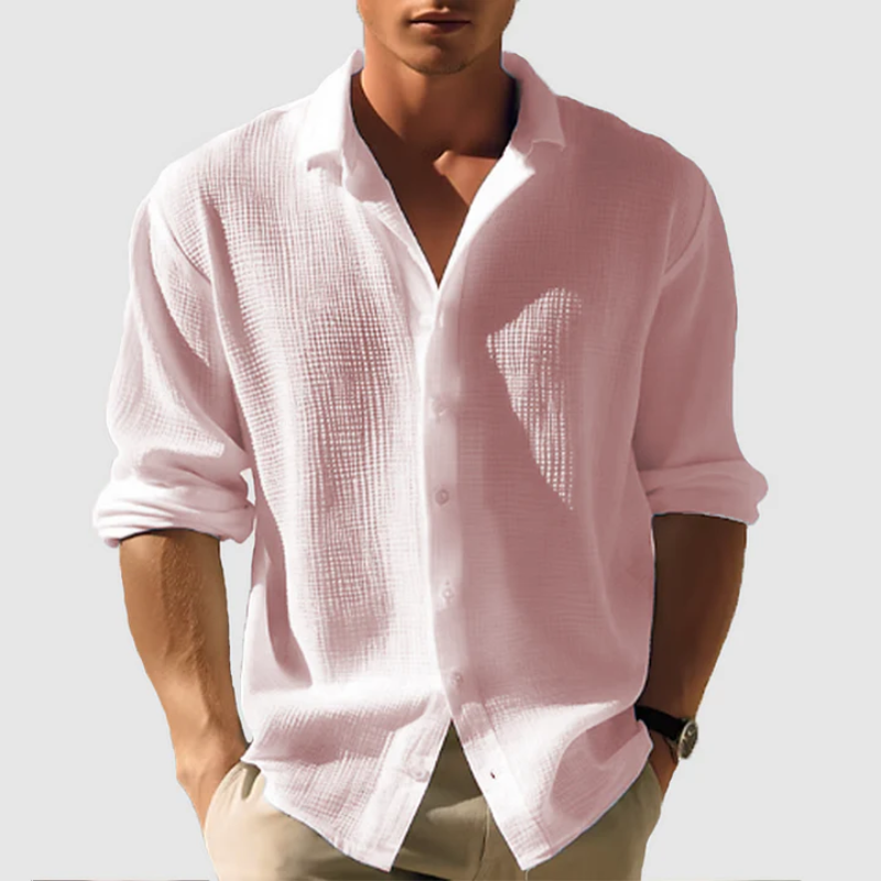 Langarm Button Down Hemd für Männer