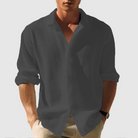 Langarm Button Down Hemd für Männer
