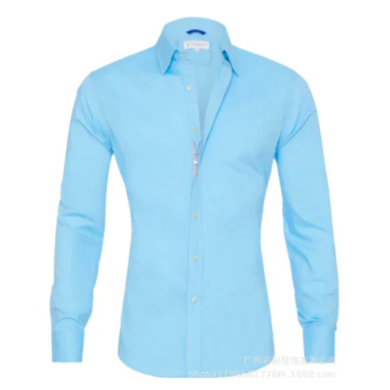 Langarm Button Up Hemd für Männer