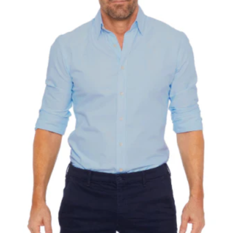 Langarm Button Up Hemd für Männer