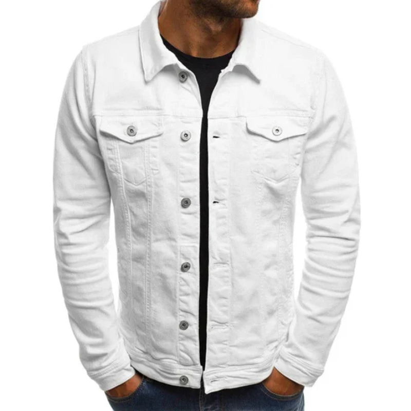 Schwarze Jeansjacke für Männer