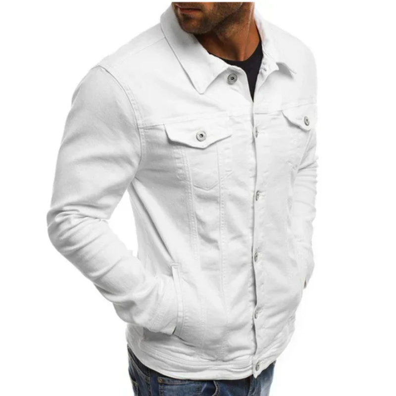 Schwarze Jeansjacke für Männer