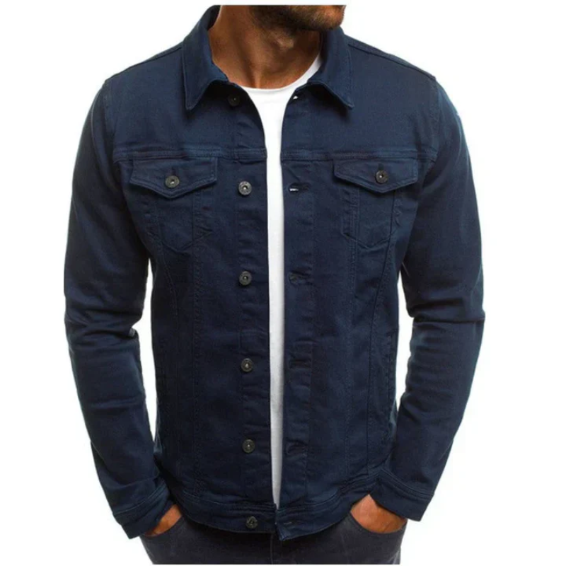 Schwarze Jeansjacke für Männer