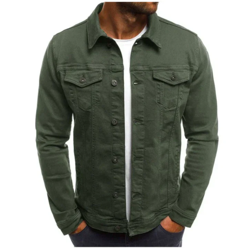 Schwarze Jeansjacke für Männer
