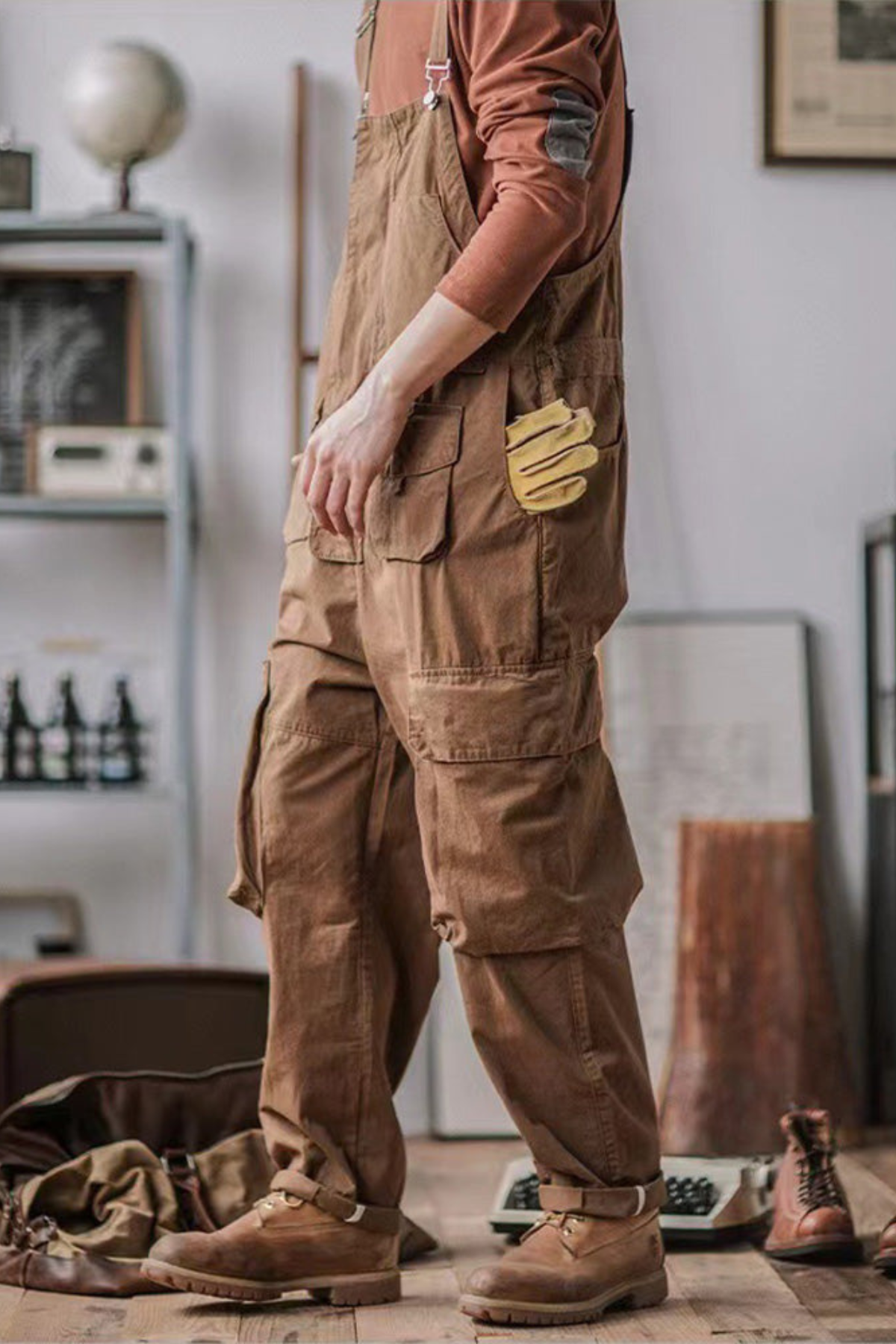 Herren Schwarz Overall Arbeitskleidung