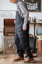 Herren Schwarz Overall Arbeitskleidung