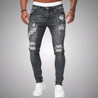 Herren Slim Fit Jeans Grau