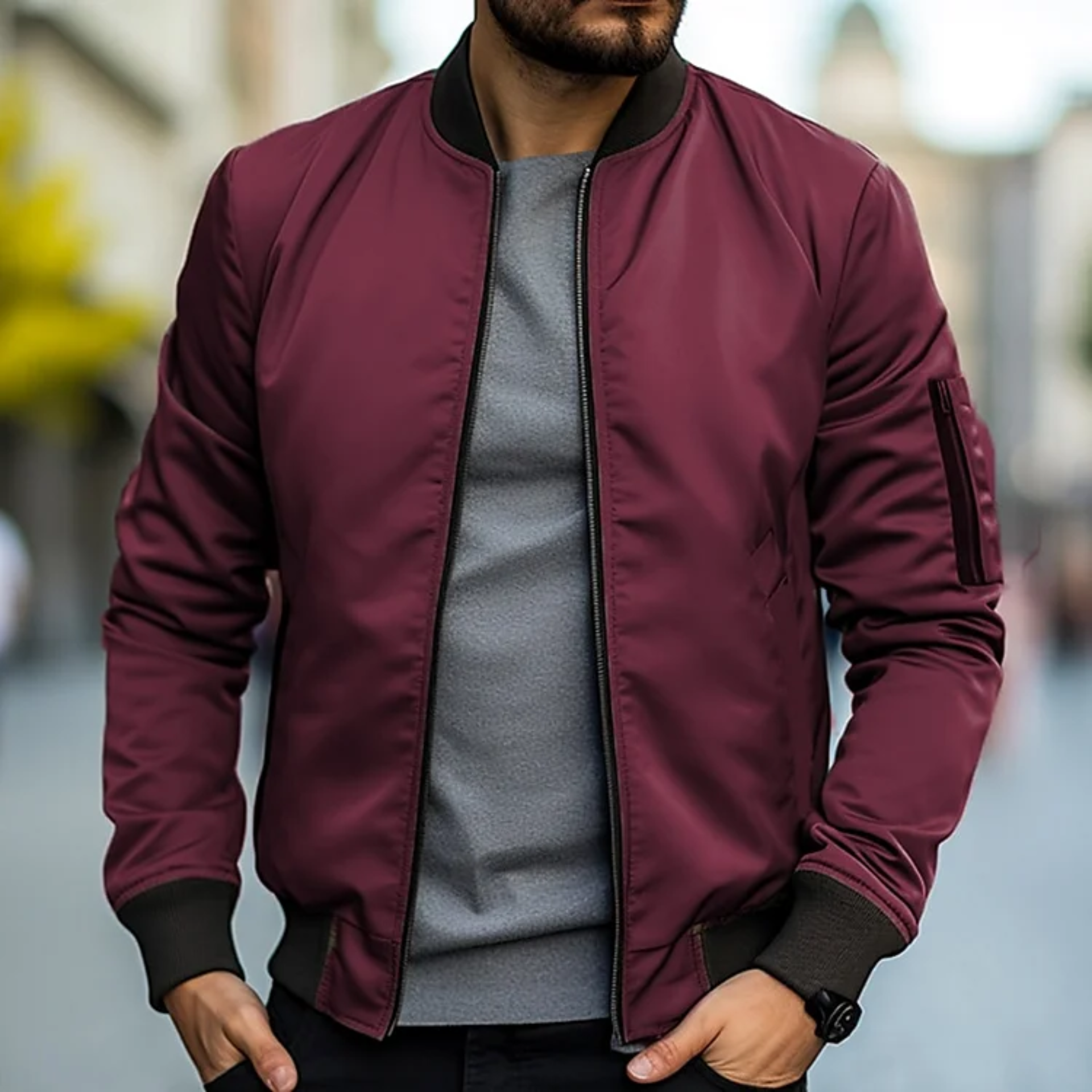 Sommer Bomberjacke für Männer