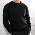 herren-strick-pullover-sweater-schwarz